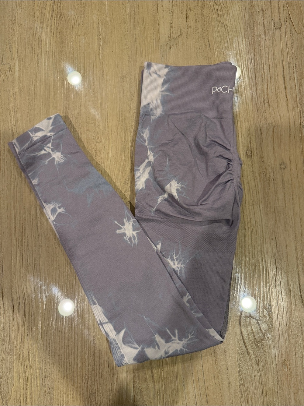PCHEEBUM Lavender Tie-Dye Leggings